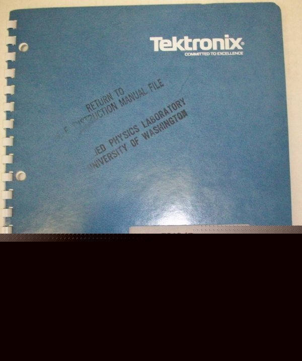 Tektronix 7313/R7313 oscilloscope op/instruction manual