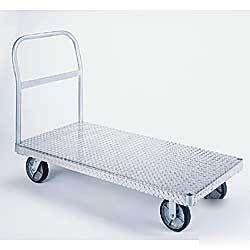 Wise 2200# aluminum platform truck stock cart 48
