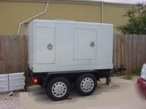 Detroit diesel 70KW 84KVA trailer generator 3 phase kw