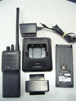 Motorola ht 1000 8 channel 2 way radio and charger 
