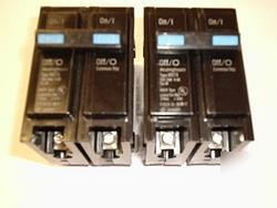 Qty 2 westinghouse br type 15A 2 pole BR215 breakers