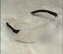12 safety glasses strikers black clear wraparound lot