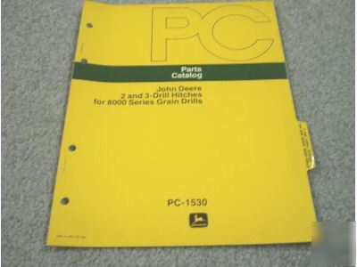 John deere 2 & 3 drill hitch-8000SERIES drills pc-mint 