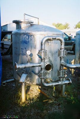 (2) stainless steel carbon towers / tanks with manifold