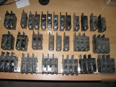 Big lot 27 siemens bq 3 2 1 pole breakers 60A 50A 40A