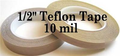 Heat sealer teflon tape 36YD roll 10 mil 1/2