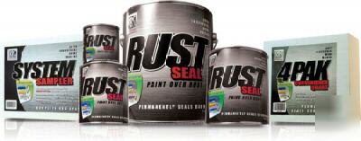 Rustseal permanantly seals surface to stop rust. (qt)
