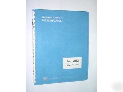 Tektronix original service manual 3B3