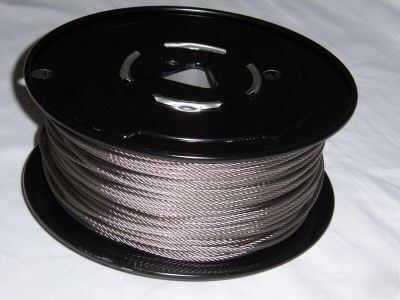 Wire rope - black vinyl coated 1/8