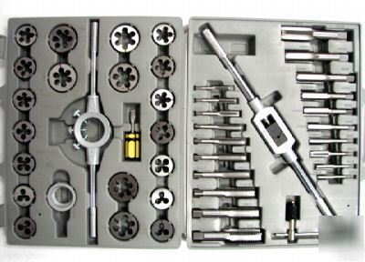 45 pcs large tap & die set tungsten steel tool - metric