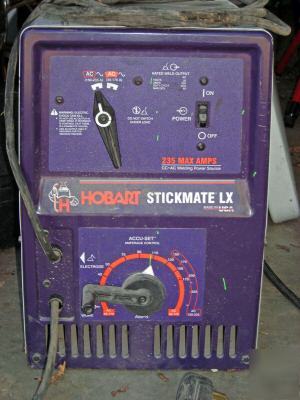 Hobart 235 amp stick welder stickmateÂ® lx 235 ac