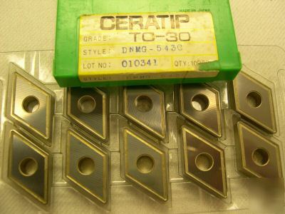 New 10 ea. ceratip inserts dnmg 543 grade TC30