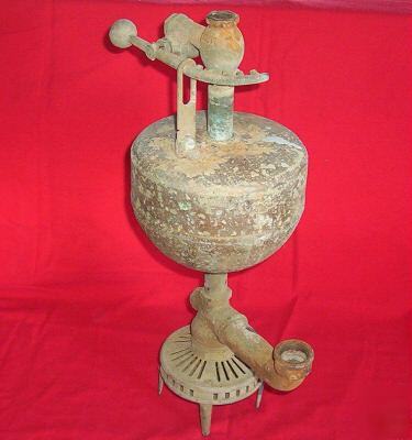 Old water powered all brass & copper sump pump
