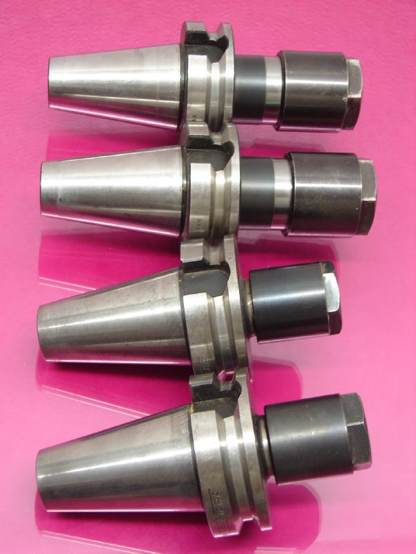 (4) tecnara bt flange collet chuck - taper 45 (lot 2051