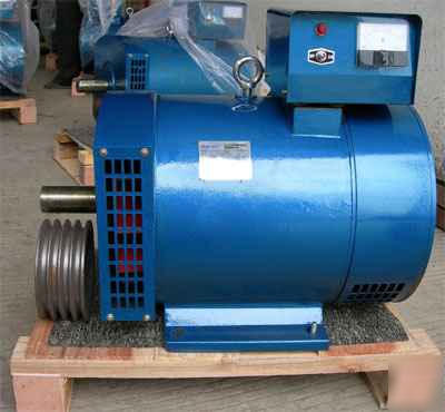 New 5 kw - st generator head + free pulley 