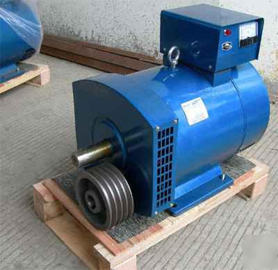 New 5 kw - st generator head + free pulley 