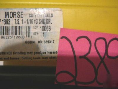 New morse taper shank hss drill 1-1/16