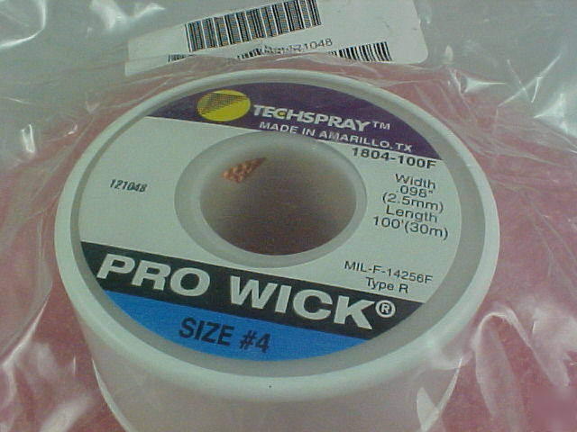 New solder wick 100 foot roll #4 in package