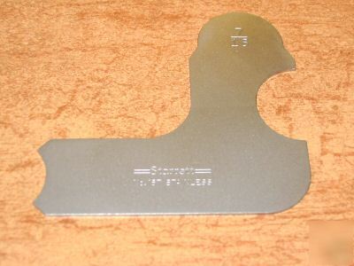 New starrett S167CHZ radius gage set inch and holder