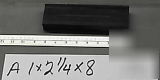 Acetal delrin virgin black 1 X2.25 X8