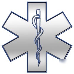 Emt ems decal reflective 12