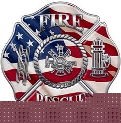 Firefighter decal reflective 12