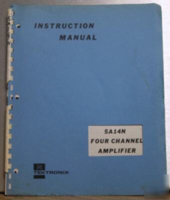 Tek tektronix 5A14N original service/operating manual