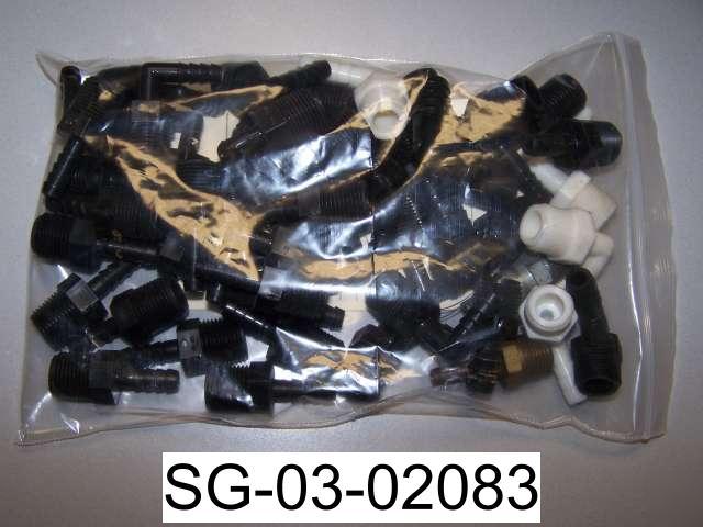 Thogus 3/8 polypropylene lot hose barbs (48) insxmpt