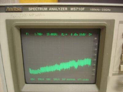 Anritsu MS710F spectrum analyzer 10KHZ - 23GHZ