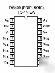 409 / DG409DY / differential 4-channel monolithic cmos