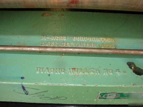 Diacro di-acro 24 slip roll rolls roller machine