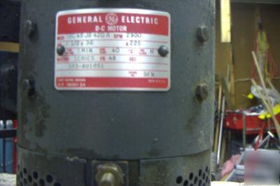 Hydraulic pump 36 volt dc general electric motor plus p