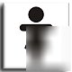 Girls toilet sign - adh.vinyl-150X150MM(ge-047-ac)
