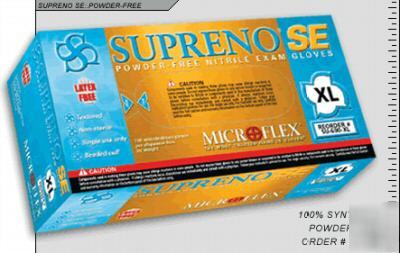 Micro-flex supreno nitrile exam gloves (large)