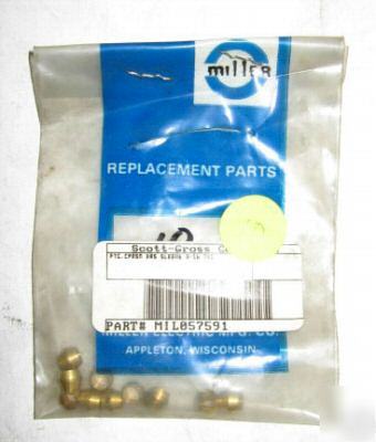 Miller 057591 ftg, cprsn brs sleeve 3/16 tbg 10PK