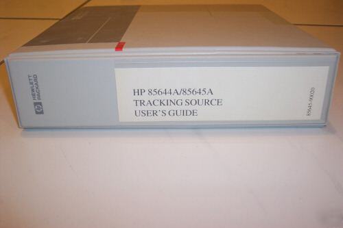 Agilent /hp 85645A 300KHZ-26.5GHZTRACKING source+manual