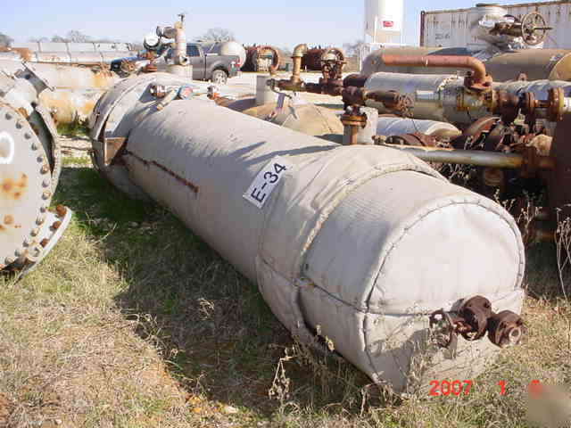 1226FT sq shell and tube stainless steel heat exchanger