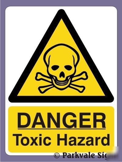 150X200 danger toxic hazard - rigid (1067)