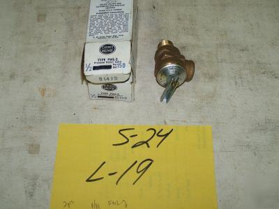 2 cash acme pressure relief valves w/ test lever