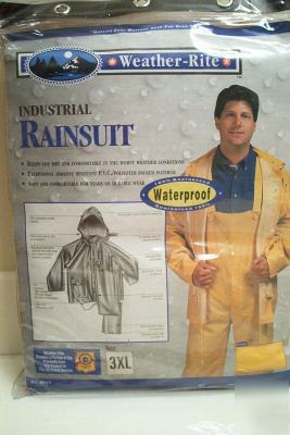 3XL industrial heavy duty rainsuit by weatherâ€™rite