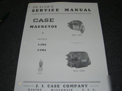 J i case tractor dealer magneto l la c s sc d dc vac vc