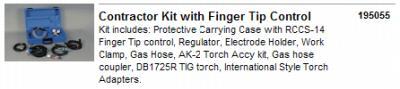 Miller 195055 contractor kit with finger tip control