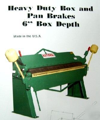 New 14 ga. x 8' national box & pan brake U6-9614 (20884)