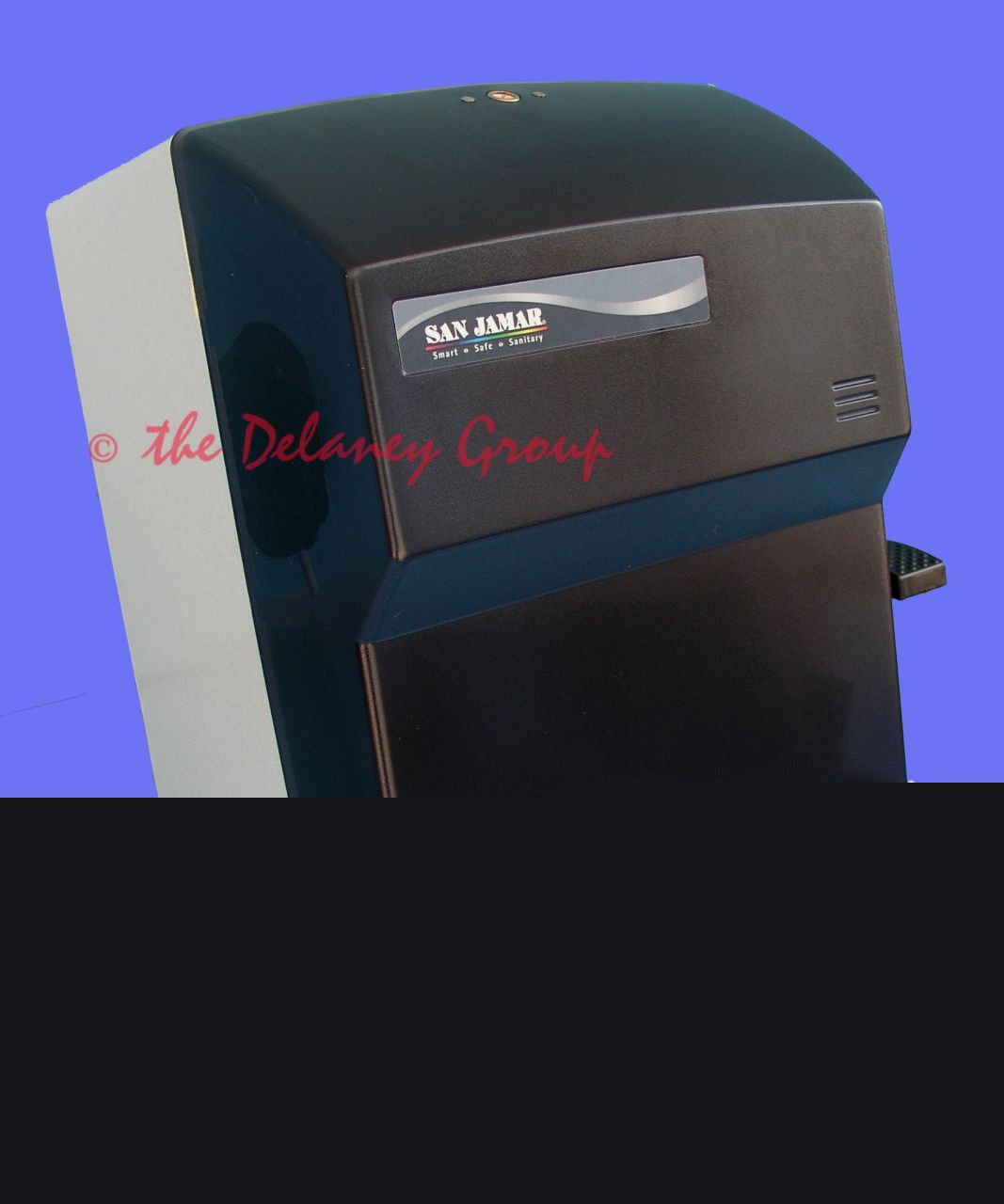 New four san jamar T1100TBK lever roll towel dispenser