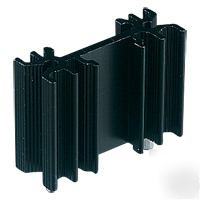 TO220 heatsink black anodised clip on to 220 heat sink