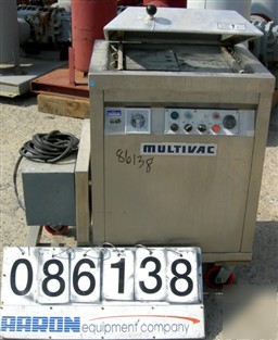 Used: multivac tray sealer, model A300/52. designed to