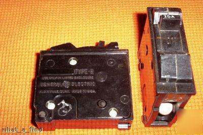 Ge circuit breaker 15 amp 1 pole type r