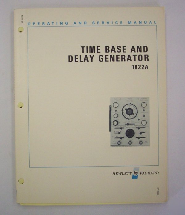 Hp / agilent 1822A op/service manual - $5 shipping 