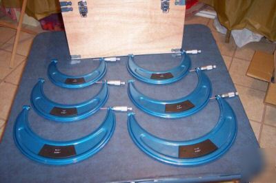 6 to 12 inch micrometer set with carbide tips .0001
