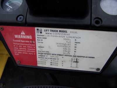 Hyster 5,000 lb capacity forklift cushion/warehouse
